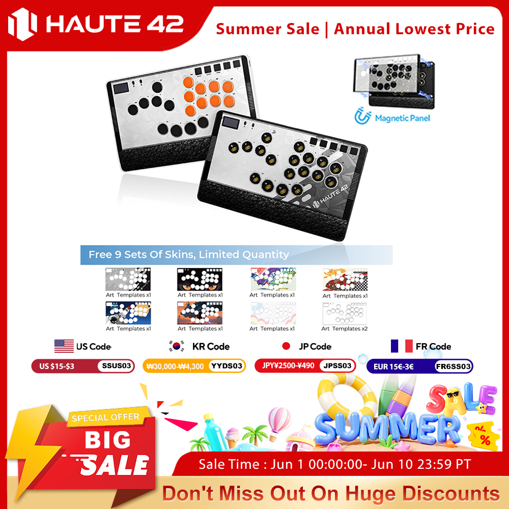 Gaming Console Tv Stick - Haute42 Magnetic C-AT Leverless Fightstick Hitbox