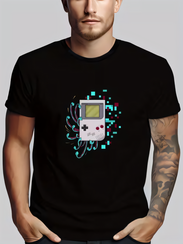 Gaming Console Letters - Retro Handheld Game Console Pixel Art