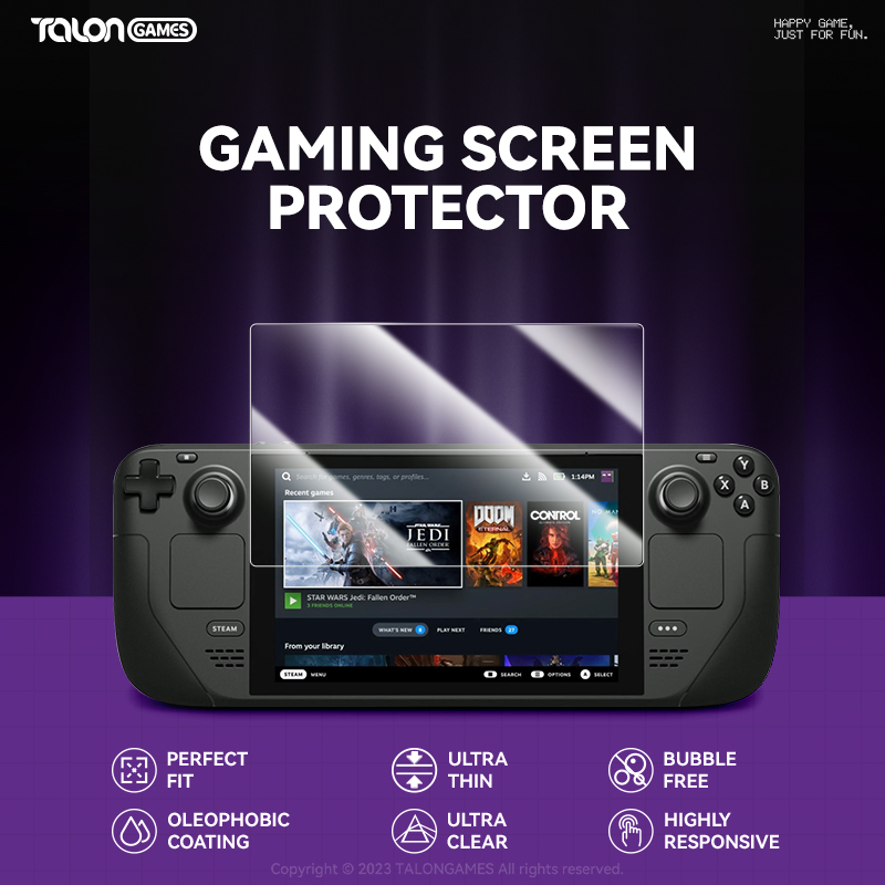 Gaming Console Steam Deck - TALONGAMES 2Pcs 0.2mm Anti-Scratch Screen Protector