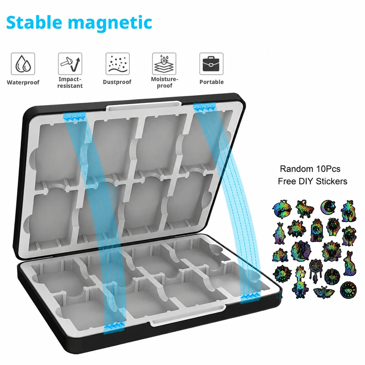 Gaming Console Box - Portable 16 In 1 Game Card