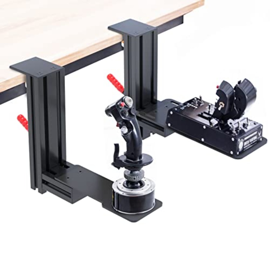Meza Mount-Set of 2 Hotas Desk - đánh giá và giá Flight Joystick Sim