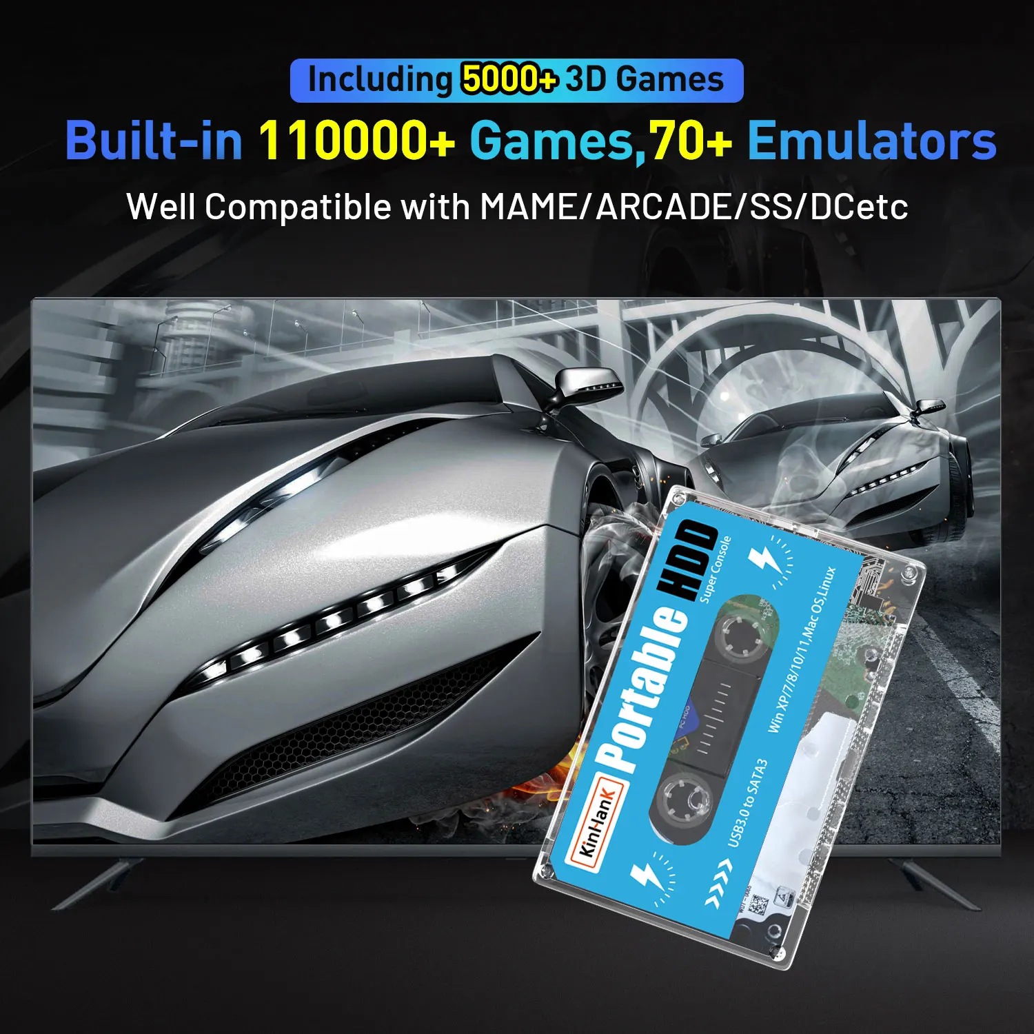 KINHANK 500G Gaming HDD Super  - đánh giá và giá Gaming Console Os