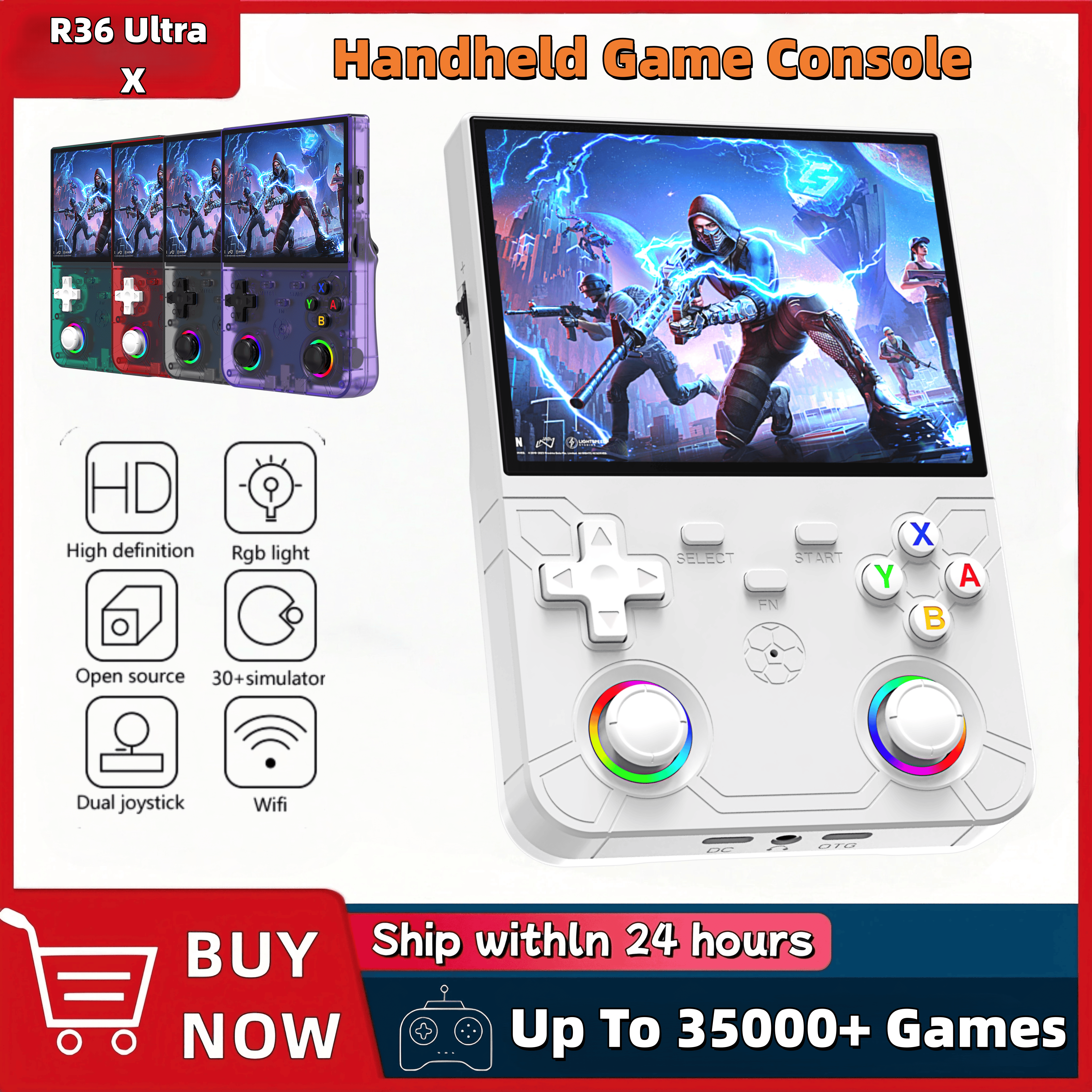 R36 Ultra X Handheld Game Play - đánh giá và giá Gaming Console R36