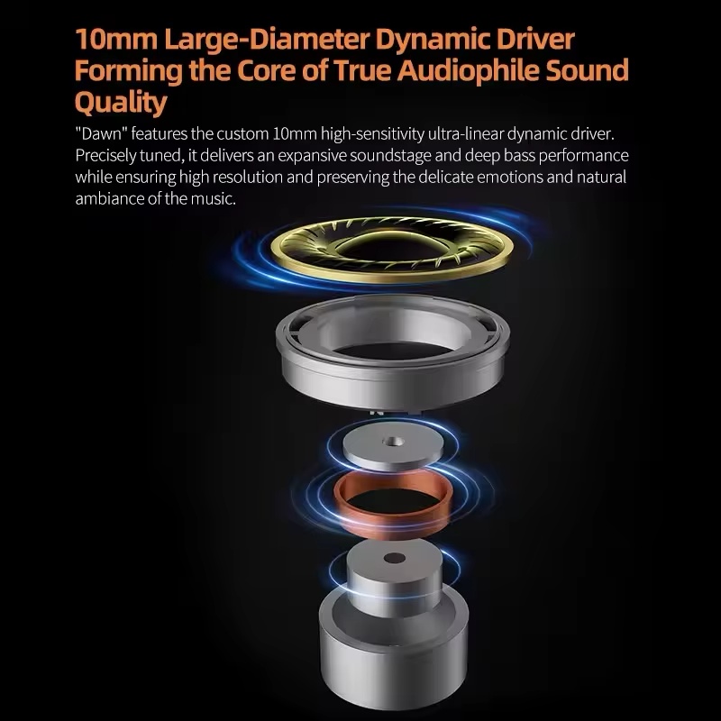 Hot KZ Dawn Dynamic Earphones  - đánh giá và giá Gaming Headset Wired