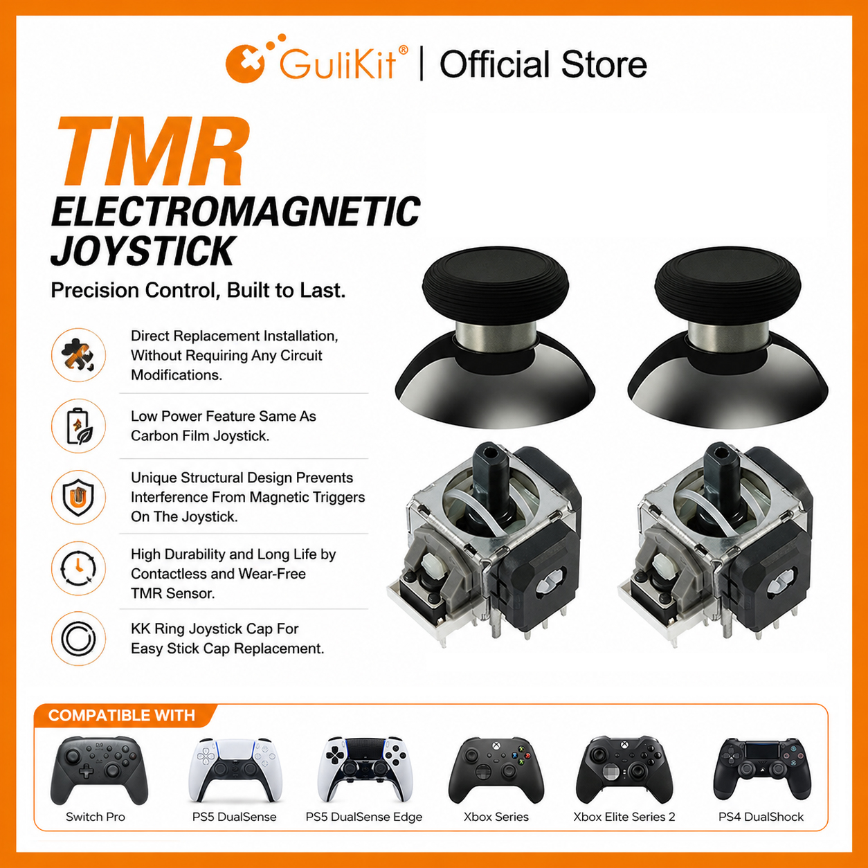 10 Pairs GuliKit TMR Joystick  - đánh giá và giá Gaming Console Tv Stick