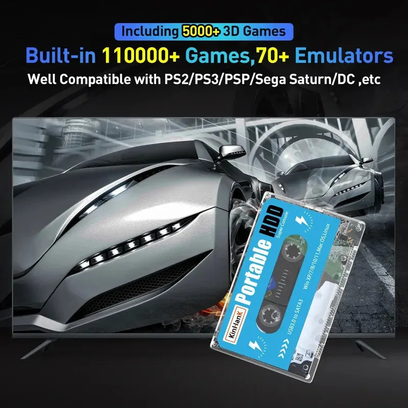 Super Console 500G Gaming HDD  - đánh giá và giá Gaming Console Os