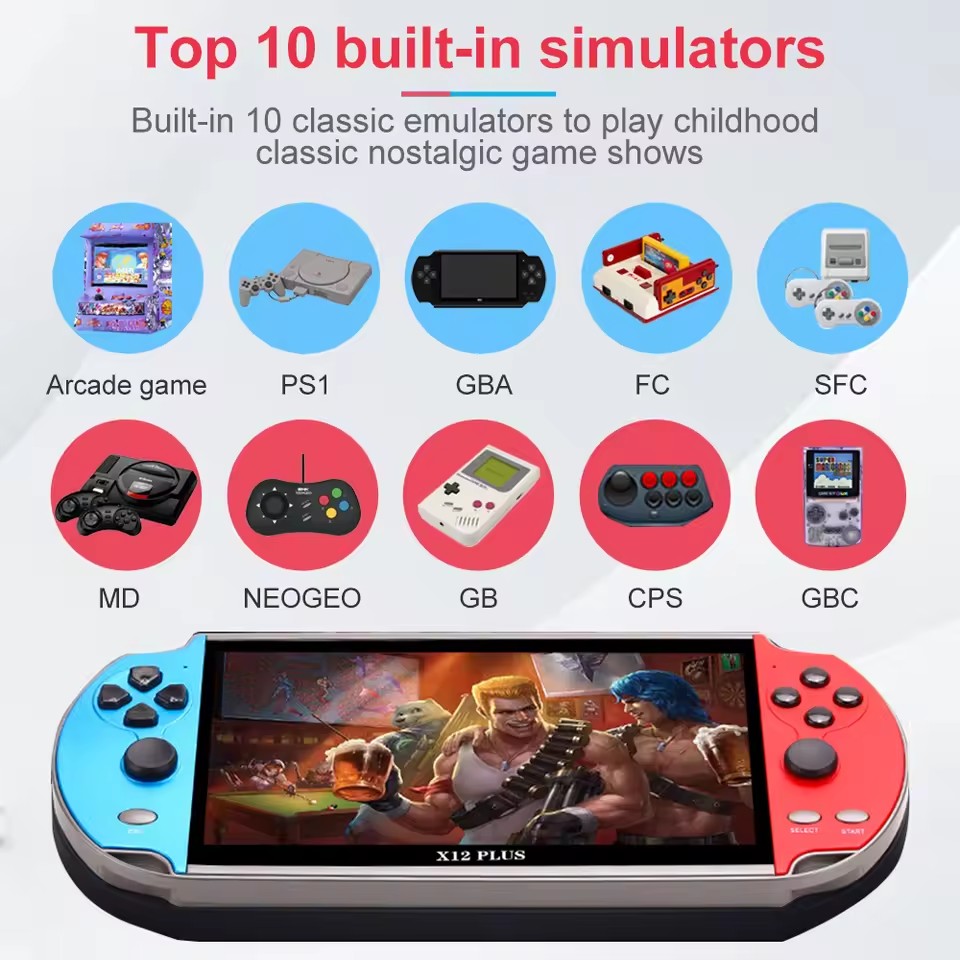 X7 X12 Plus Retro Handheld Vid - đánh giá và giá Gaming Console X7