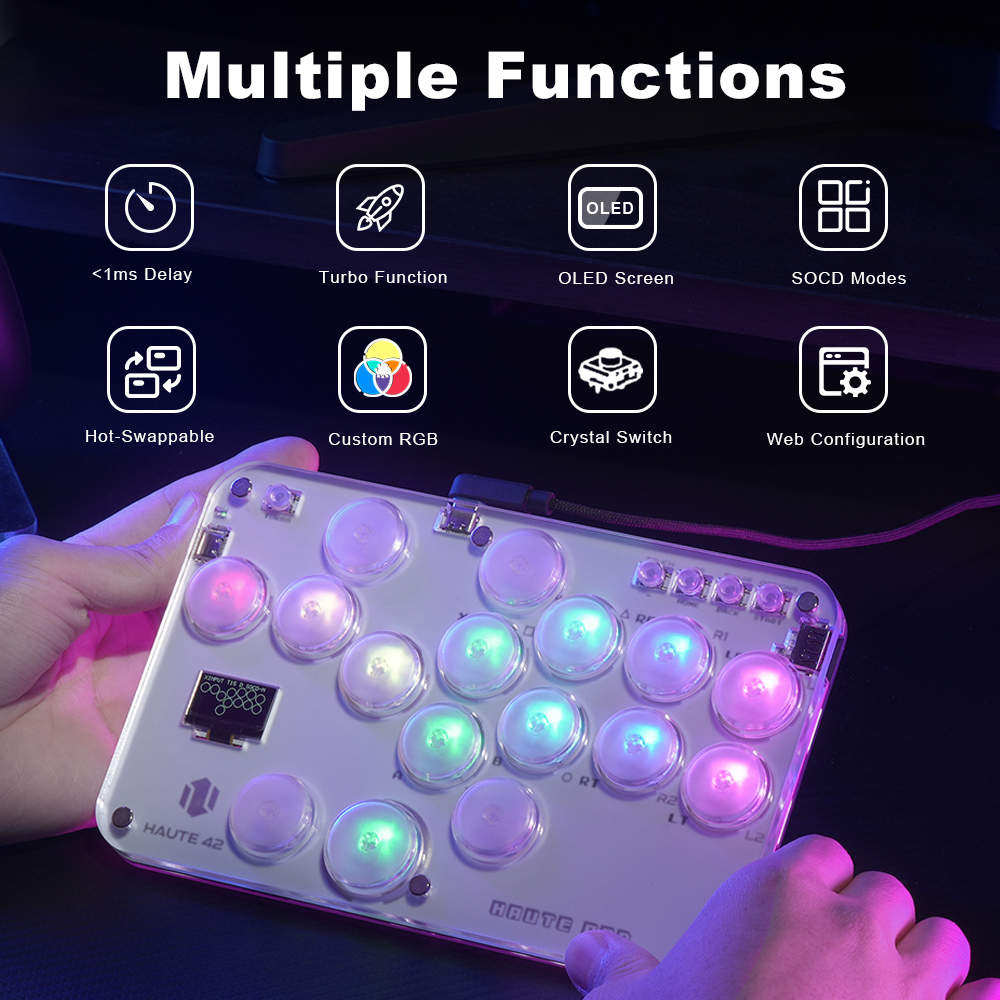 Haute42 Arcade Joystick Hitbox - đánh giá và giá Gaming Console Tv Stick