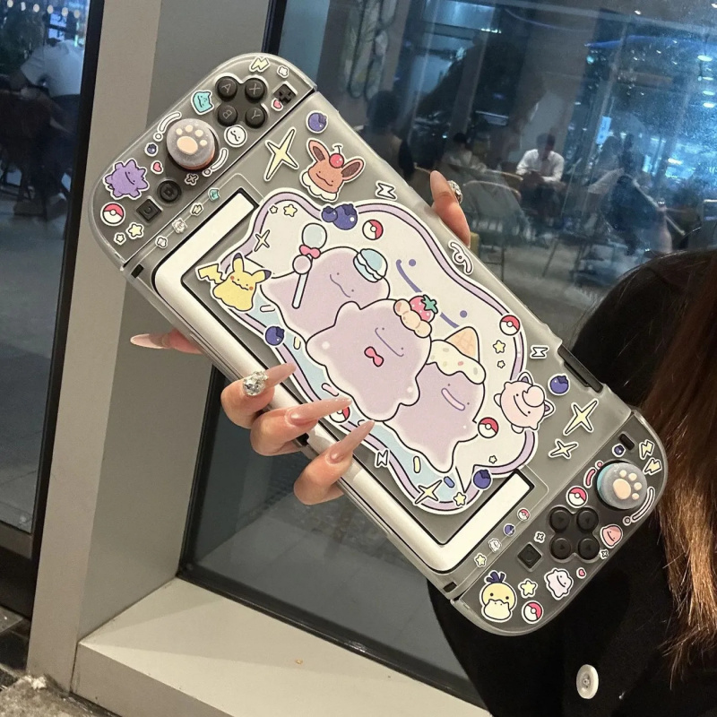 Ditto Cartoon Semi-Transparent - đánh giá và giá Nintendo Switch Case
