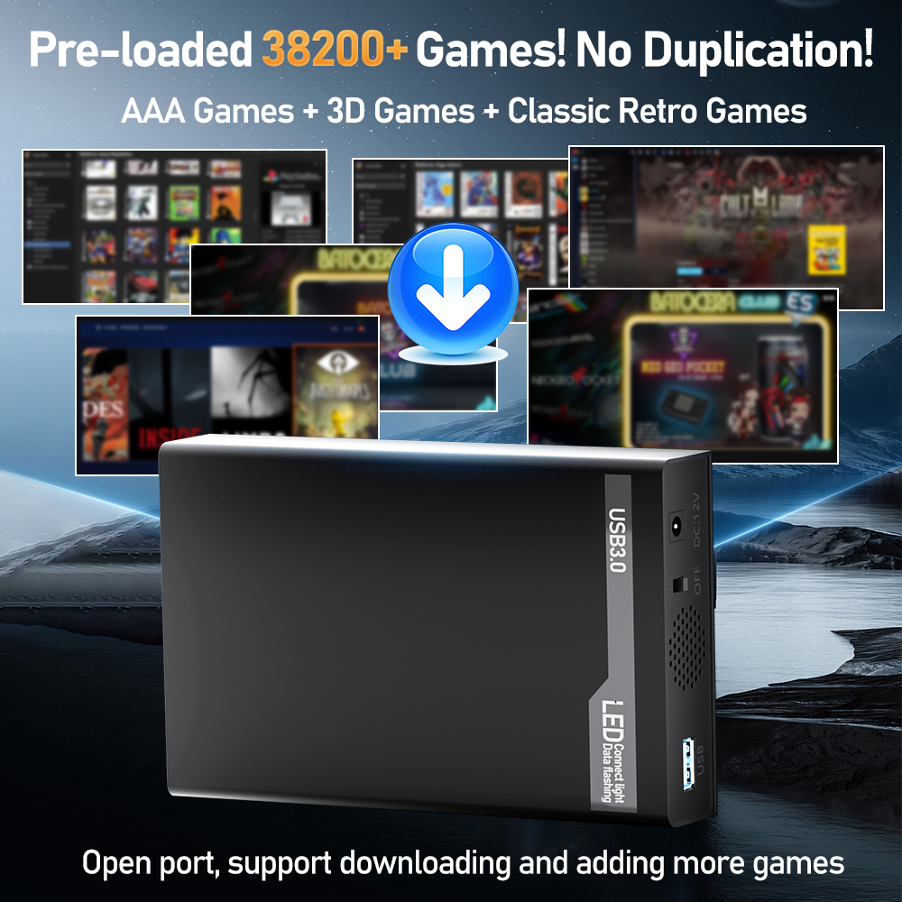 500G Retro Gaming HDD Video Ga - đánh giá và giá Gaming Console Os