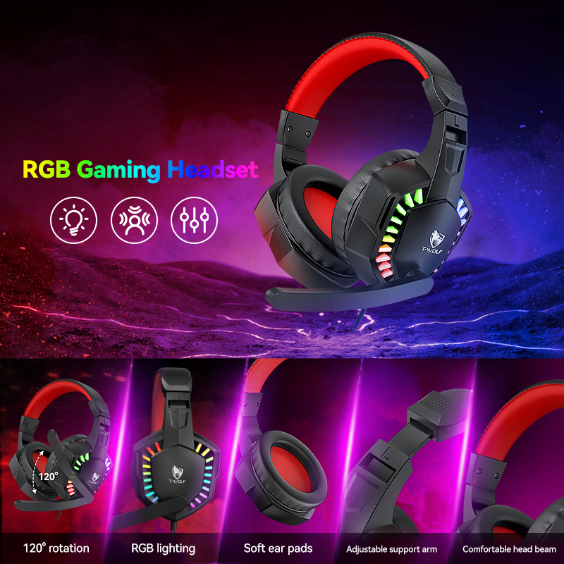 5-in-1 Set Gaming Combo Keyboa - đánh giá và giá Gaming Headset Wired