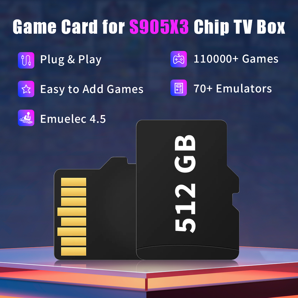 Game TF Card for S905X3 Chip T - đánh giá và giá Gaming Console Box