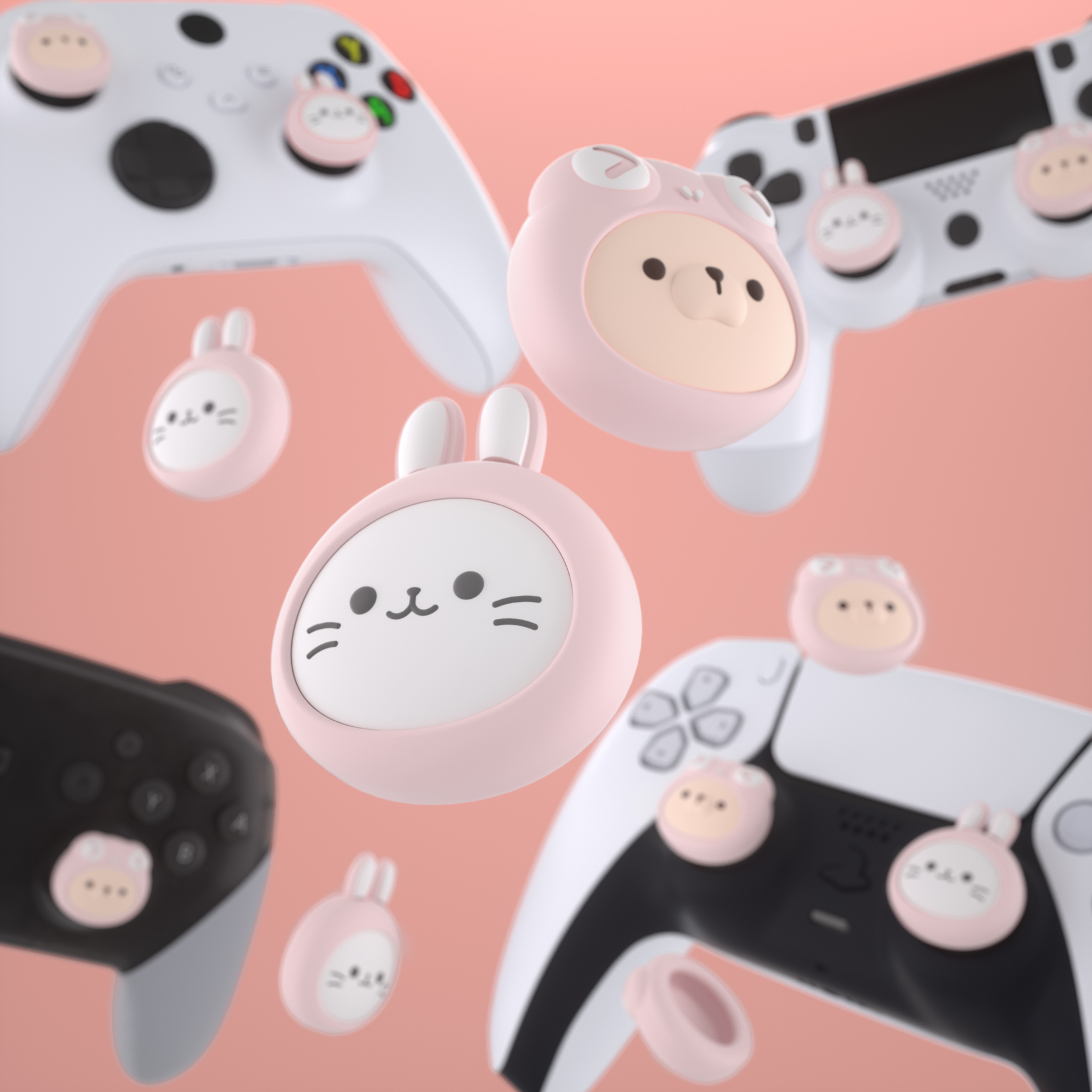 PlayVital Cute Thumb Grip Caps - đánh giá và giá Gaming Console Tv Stick